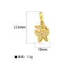 Moda Transfronteiriça Liga de Cobre Micro Diamante Zircônia Colorida Borboleta Pingente Acessórios DIY Acessórios de Colar Atacado