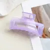 Nuevos pasadores de garra color gelatina para cabello grueso, accesorios para el cabello elegantes y exquisitos para recogidos en la parte posterior de la cabeza, pinzas de tiburón