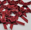 Rosa de listón hecho a mano flor pequeña lencería flor pequeña textil para el hogar zapatos y sombreros Listón flor pequeña lazo a mano accesorios para la ropa
