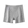 Bragas moldeadoras de cintura alta para realzar glúteos, cobertura total, sin que se suban, anti-exposición, alta elasticidad, tres en uno, shorts de seguridad para mujer 9819