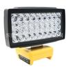 36 contas LED lâmpada de trabalho luz holofote saída USB adequado para Dewei 18-20V DCB200 bateria de lítio