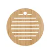 Manteles individuales y para cuencos de madera aislados al por mayor, bandejas para mesa de cocina, salvamanteles antideslizantes para ollas, manteles individuales aislados engrosados.