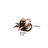 Paraguas de demonio diy transfronterizo gato gato blanco y negro halloween accesorios de aleación de zinc collar llave