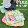 Cojín plegable, impermeable y a prueba de humedad, tapete para césped de camping al aire libre, esencial para salidas de primavera, tapete de picnic portátil, tapete para césped de festival de música