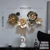 Colgante de Lujo para Entrada Francesa Decoración de Pared de Fondo para Sala de Estar, TV, Sofá, Decoración de Pared de Hierro Creativa para Dormitorio, Mesita de Noche