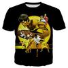 Camiseta Kung Fu Gigante Li Xiaolong Impressa em 3D Masculina Verão Casual Top Solto Manga Curta Venda Direta de Fábrica