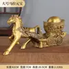 Adornos de Caballo de Latón, Lingotes Tirados por Caballos, Artesanías de Riqueza Tiradas por Caballos, Decoración del Hogar, Adornos de Caballo del Zodiaco, Lingotes Tirados por Bueyes