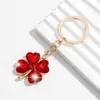 Amazon Xiyin Temu Aliexpress Joias Populares Simples e Deslumbrantes Trevo de Quatro Folhas Chaveiro Feminino Pingente Acessórios