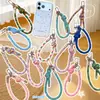 Hd216A06 Cordón Tejido Simple Estilo Dopamina Correa para Teléfono Llavero Colgante Accesorio para Bolso con Almohadilla para Teléfono