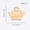 Pingente de Coroa Simples Estilo Coreano Acessórios DIY Liga Galvanizada Joia Colar Pulseira Brincos Pingente Único Pingente Pequeno