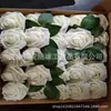 Suministro directo de fábrica Caja de regalo Amazon Rosa de simulación de 8 cm Más hoja Cabeza de flor de espuma PE europea