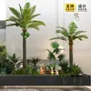 Mori planta verde artificial paisagem shopping center decoração suave árvore artificial grande paisagem de janela bonsai planta de escada paisagem