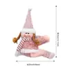 Artículos de decoración navideña: Atrapavueltas de cortina de muñeco de Santa tejido, colgante de figura de dibujos animados, decoración de ambiente festivo
