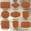 Etiquetas de Cuero PU Lisas Listas para Usar para Sombreros, Versión Lisa, Etiquetas de Cuero para Transferencia de Calor para Ropa, Grabado Láser, Parches en Relieve