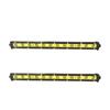 Barra de luz LED de una fila personalizada Luz de trabajo 12V Vehículo de ingeniería Luz amarilla Faro Luz de rejilla Auxiliar Vehículo todoterreno