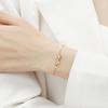 Pulsera de Lazo de Plata Esterlina S925 para Mujer Estilo Japonés y Coreano Lujo Accesible Nicho Mariposa Sueño Circonita Pulsera Joyería Oro Rosa
