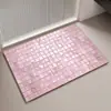 Alfombra de baño moderna, absorbente de agua, secado rápido, antideslizante, se puede cortar a medida, resistente a la suciedad, resistente al desgaste, tapete de suelo de tierra de diatomeas
