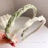 Tiara Torcida de Pérolas para Mulheres, Verão Elegante, Orifício para Cabelo, Penteado Fada da Floresta, Acessórios de Cabelo Pequenos Frescos e Sofisticados