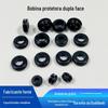 Anel de vedação à prova d'água de bobina de proteção de silicone preto, anel de borracha de silicone, anel resistente ao desgaste de dupla face, bainha de orifício de saída