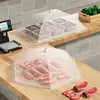 Cubierta de Verdura a Prueba de Moscas para Puesto Comercial Extra Grande de Gasa Transparente Cubierta para Mesa de Comedor Cubierta para Comida Cubierta Antipolvo para Comedor