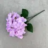 Flor de Hortensia Artificial con 5 Ramas y Pétalos Grandes, Flor de Seda para Boda y Decoración del Hogar, Adorno de Arreglo de Flores Falsas, Disponible en Múltiples Colores