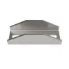 Abrazaderas Galvanizadas para Tubo Cuadrado de 60 mm, Abrazaderas Protectoras para Vallas, Accesorios para Redes de Aislamiento de Talleres, Sujetadores, Conectores de Fijación para Postes de Valla