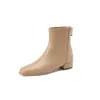 Nuevas botas de mujer europeas y americanas otoño e invierno 2023 botas cortas de jinete tacón cuadrado tacón medio 32-43 botas de comercio exterior de Amazon