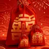 Sacola de Doces para Casamento de Luxo, Caixa de Presente Especial para Doces de Casamento com Alça, Sacola de Tecido para Lembrancinhas, Sacola Tote para Doces, Novo Estilo