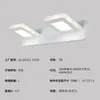Luz frontal LED para espejo personalizada, lámpara de noche de acrílico, lámpara de maquillaje para baño giratoria ajustable de 360 grados, luz frontal cuadrada simple para espejo