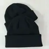 Venta Directa de Fábrica Placa de Foco Negra Pura Suéter Cálido de Doble Capa Gorro Frío Sombrero Hexagonal de Cuatro Esquinas Acrílico de Punto Plano