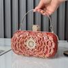 Bolsa de Jantar Cravejada de Diamantes Clutch Bolsa Vestido Rosa Vermelha Celebridade Cheongsam Bolsa Feminina Transversal Popular Bolsa Disco