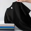 Nova Camiseta de Manga Curta Lisa de Verão 2024 Masculina Slim Fit Emagrecedora Masculina e Feminina Clássica Versátil Peça Única Interna Top