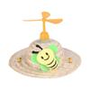 Chapéu de Palha para Animal de Estimação Cruzado Chapéu Moinho Chapéu de Sol para Cachorro Festa de Carnaval Halloween Chapéu para Animal de Estimação