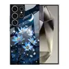 Adecuado para funda de teléfono Samsung S26ULTRA, diseño de cielo estrellado floral A57, funda protectora S24, vidrio templado A06, diseño de luna A07