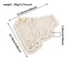 Molde de Silicona Plegable para Azúcar de Chica Europea Molde Decorativo de Pastel de Rosa Molde de Chocolate DIY Molde para Pieza Colgante de Aromaterapia