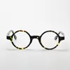56002 Monturas de Acetato para Gafas de Hombre y Mujer, Montura de Titanio, Gafas de Montura de Acetato, Gafas de Montura Redonda, Estilo Japonés