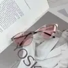 Gafas de sol estilo transfronterizo, sensación de alta gama, gafas de sol estilo chica hot Y2K para mujer, gafas de sol retro americanas de ojo de gato a la moda, modernas