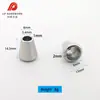 Hebilla de Ocho Metálica, Clip de Cuerda Antiperdida, Mosquetón de Aleación de Zinc, Hebilla Pequeña para Puerta, Herraje para Lanyard de Teléfono con Forma de Campana