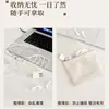 Bolsa de almacenamiento de metralla con cierre automático bolsa de cosméticos bolsa pequeña portátil para artículos varios boca de bolsa sobre rojo almacenamiento interior bolsa pequeña