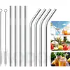 Suministros del Fabricante Tuberías Sanitarias de Acero Inoxidable 304 para Consumo Directo de Té de Burbujas, Popotes Redondos de Acero Inoxidable al por Mayor