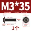 Tornillos de Acero Inoxidable 304 Cabeza Redonda Hexagonal con Arandelas M2M2.5M3M4M5M6M8M10