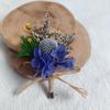 Mini Buquê Dia Nacional Gipsofila Corsage de Rosa Flor de Pulso Lembrança Dia das Crianças Dia das Mães Flor Eterna