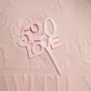 Decoração de Bolo com Laço de Pérola Estilo Ins Amor Dia dos Namorados Decoração de Bolo Coração Festa de Sobremesas