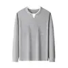 Sudadera de punto con cuello en V multicolor para hombre con forro de mezcla de seda de morera y cachemira, top de punto casual para negocios