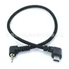 Mini 5P Doblez Izquierdo a DC2.5 TRRS Codo Negro Trenzado Exterior Cable de Datos Cable de Alimentación