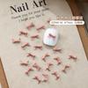 Explosivo Mini Arte de Uñas Lazo Joyería Mixto Tamaño Grande pequeño Sencillo Blanco y Negro Resina Usar Armadura Accesorios Venta al por Mayor