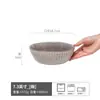 Cuenco Salah de Horno Vintage con Patrón Vertical en Relieve Cuenco Cerámico Cuenco al por Mayor Cuenco Redondo para Verduras del Hogar Cuenco para Fideos Vajilla Cuenco para Frutas
