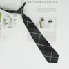 Camisa de corbata pequeña para mujer Jk Estilo universitario Suave Una cuchilla Ins japonés Chica Versátil Cuadros Sin golpe Uniforme estudiantil