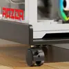 Soporte Móvil para Host de Computadora Estante de Almacenamiento para Impresora de Oficina Soporte de Almacenamiento para Caja de Escritorio Pequeña con Ruedas