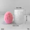 Molde de Silicone para Vela de Páscoa em Formato de Ovo Decorações de Páscoa DIY Sabonete Artesanal Chocolate Forma para Assar